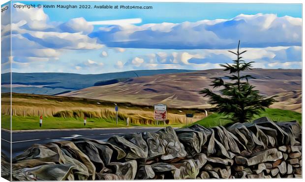 Scottish Borders View (Digital Art Version) Canvas Print by Kevin Maughan