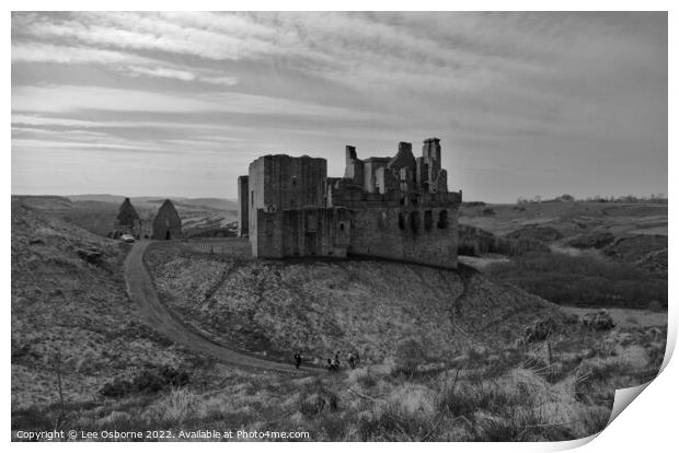 Crichton Castle, Midlothian, Scotland Print by Lee Osborne