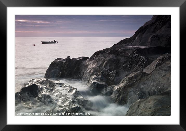 Rushing Tide Framed Mounted Print by Andrew Berry