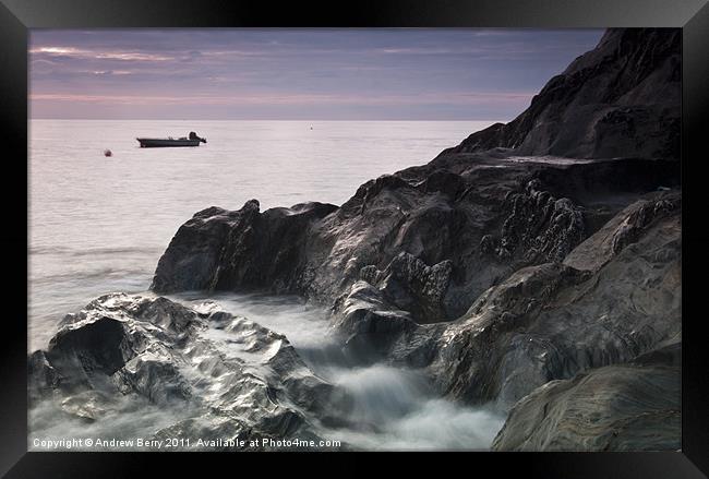 Rushing Tide Framed Print by Andrew Berry