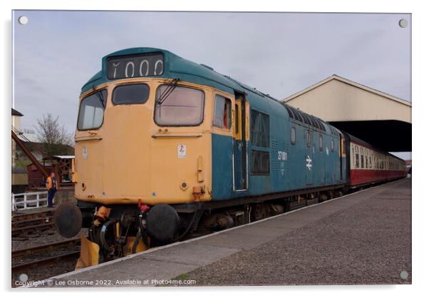 British Rail Class 27, Bo'ness Acrylic by Lee Osborne