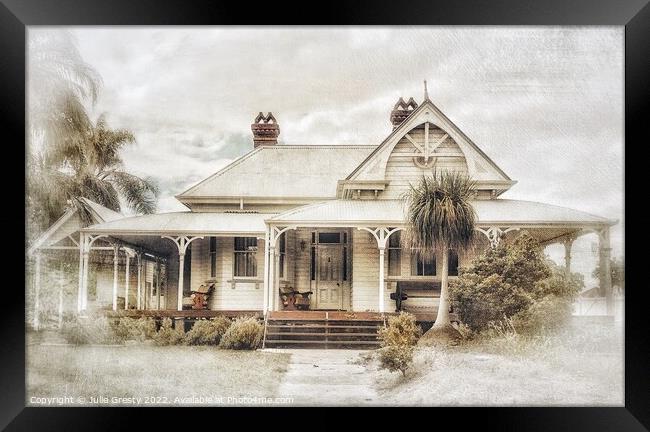 Fairy Tale House Queensland Framed Print by Julie Gresty