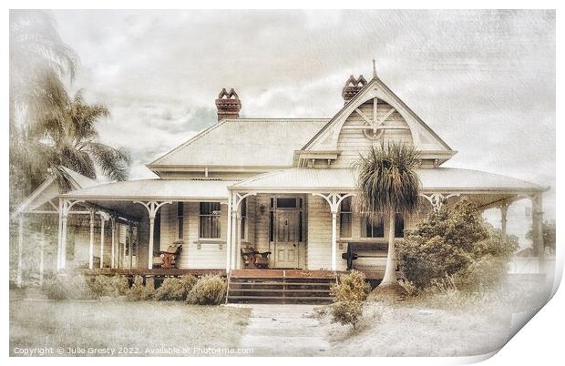 Fairy Tale House Queensland Print by Julie Gresty