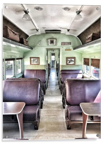 Old Steam Train Carriage Tenterfield NSW Australia Acrylic by Julie Gresty