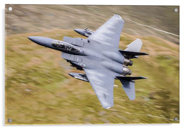 USAFE F-15 Eagle Mach Loop Acrylic by J Biggadike