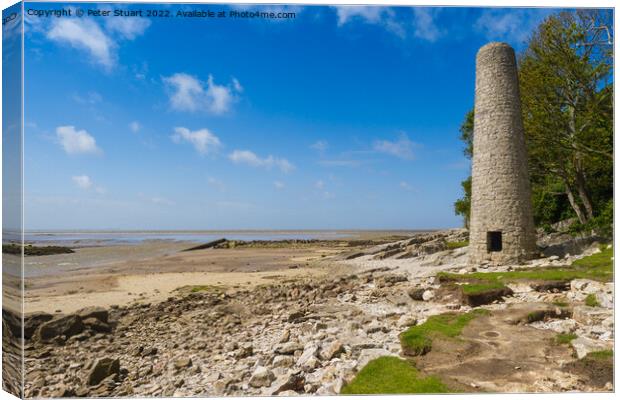Jenny Browns point at Morecambe Bay in Silverdale, Lancashire Canvas Print by Peter Stuart