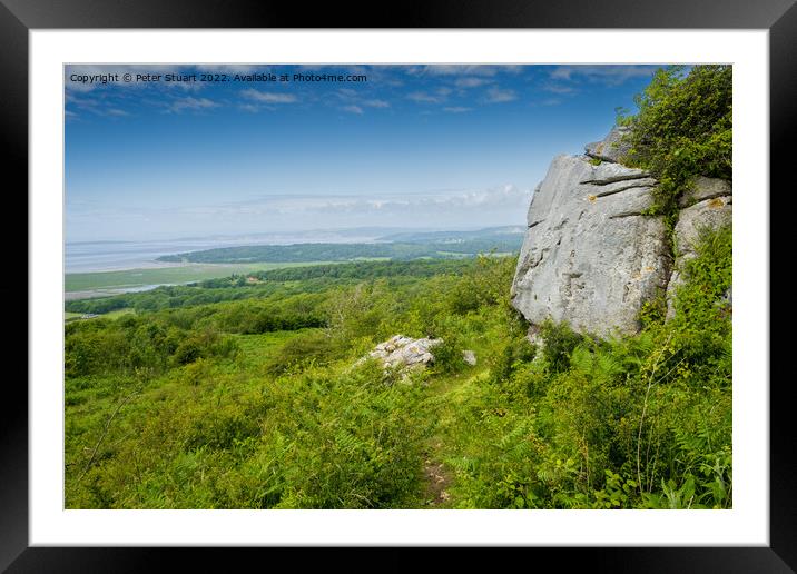 Warton Quarry near Silverdale in North Lancashire Framed Mounted Print by Peter Stuart