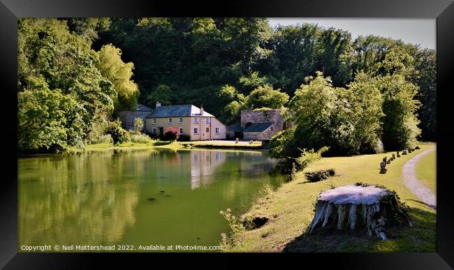 Incoming Tide At Pont Creek. Framed Print by Neil Mottershead