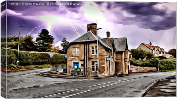 The Police Station In Coldstream (Digital Art Version) Canvas Print by Kevin Maughan