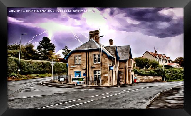 The Police Station In Coldstream (Digital Art Version) Framed Print by Kevin Maughan