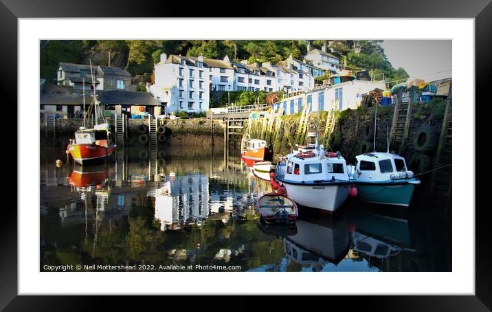  Incoming Evening Tide At Polperro. Framed Mounted Print by Neil Mottershead