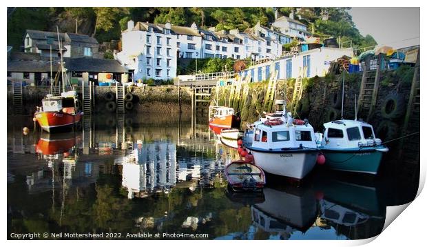  Incoming Evening Tide At Polperro. Print by Neil Mottershead