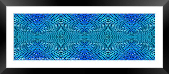 Mirrored collage of steel glass grid ceiling 12er  Framed Mounted Print by Hanif Setiawan