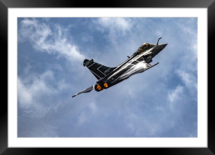 Dassault Rafale C Framed Mounted Print by J Biggadike