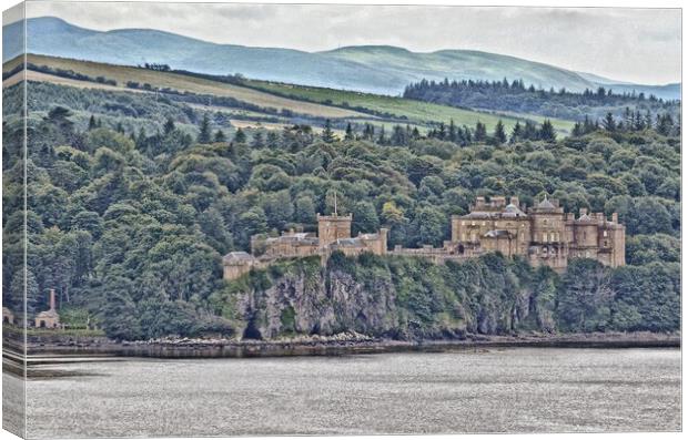 Abstract view of Culzean Castle, Ayrshire Canvas Print by Allan Durward Photography
