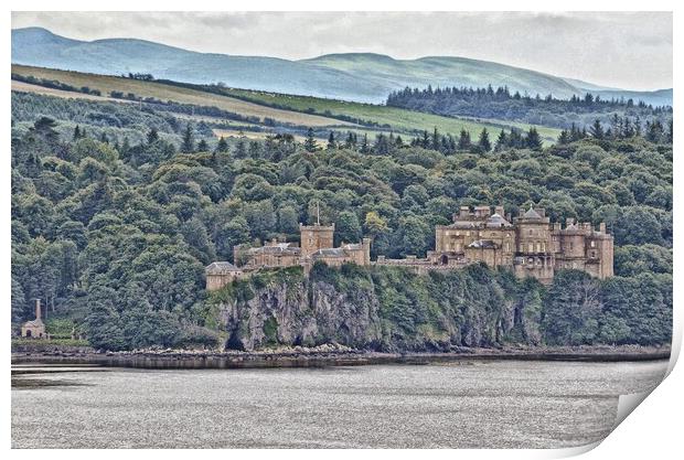 Abstract view of Culzean Castle, Ayrshire Print by Allan Durward Photography