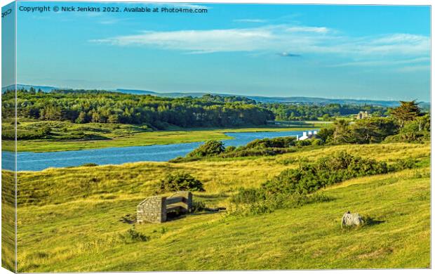 The River Ogmore at Ogmore by Sea Wales Canvas Print by Nick Jenkins