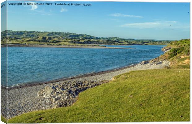 Estuary River Ogmore at Ogmore by Sea Canvas Print by Nick Jenkins