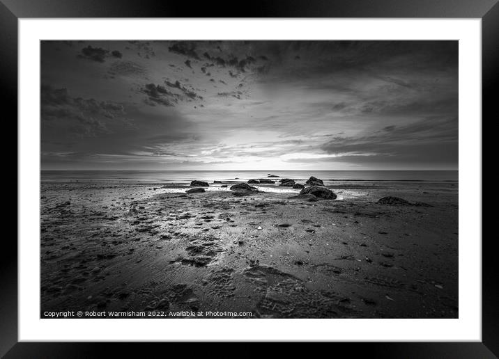 Footprints in the Sand Framed Mounted Print by RJW Images