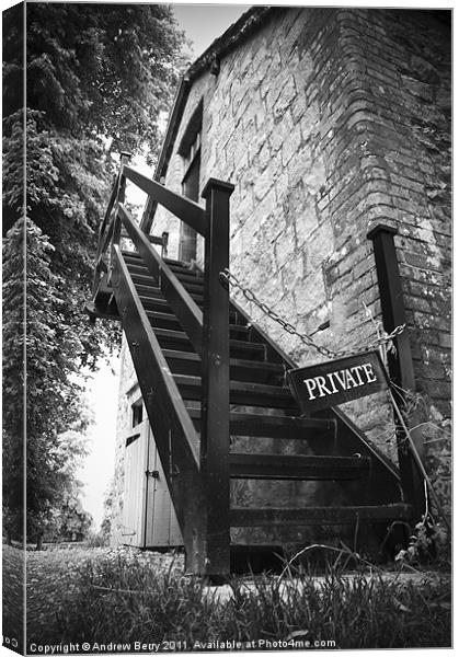 Private Steps Canvas Print by Andrew Berry