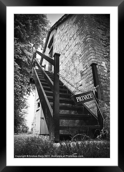 Private Steps Framed Mounted Print by Andrew Berry