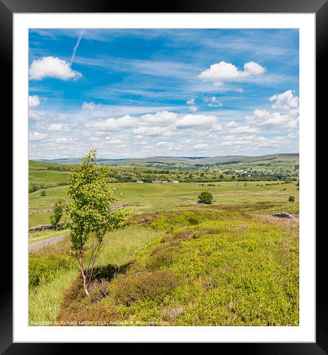 Over West Pasture Road to the Hudes Hope Framed Mounted Print by Richard Laidler