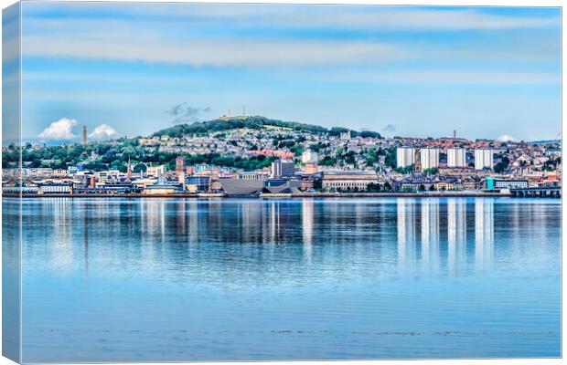 Dundee Across The Tay Canvas Print by Valerie Paterson