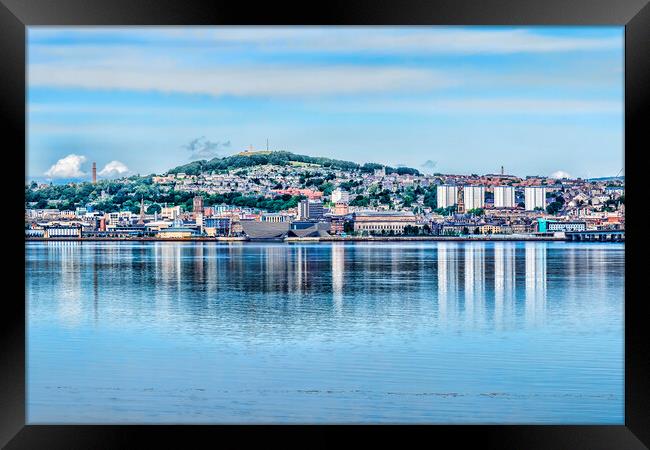 Dundee Across The Tay Framed Print by Valerie Paterson