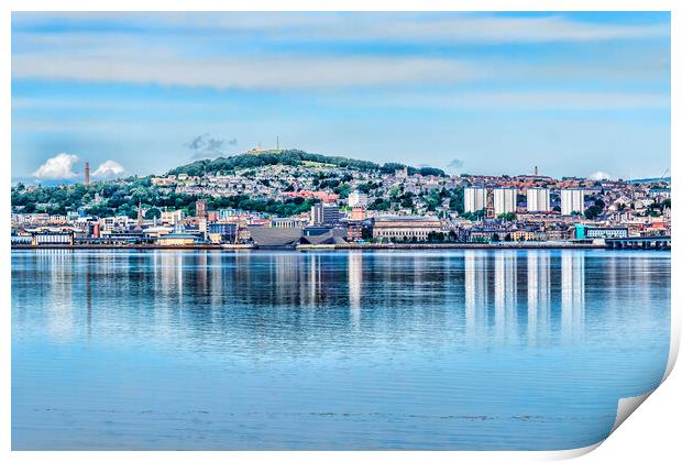 Dundee Across The Tay Print by Valerie Paterson