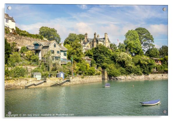 Warfleet Creek Dartmouth Acrylic by Jim Key