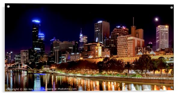 Melbourne Australia Acrylic by Jim Key