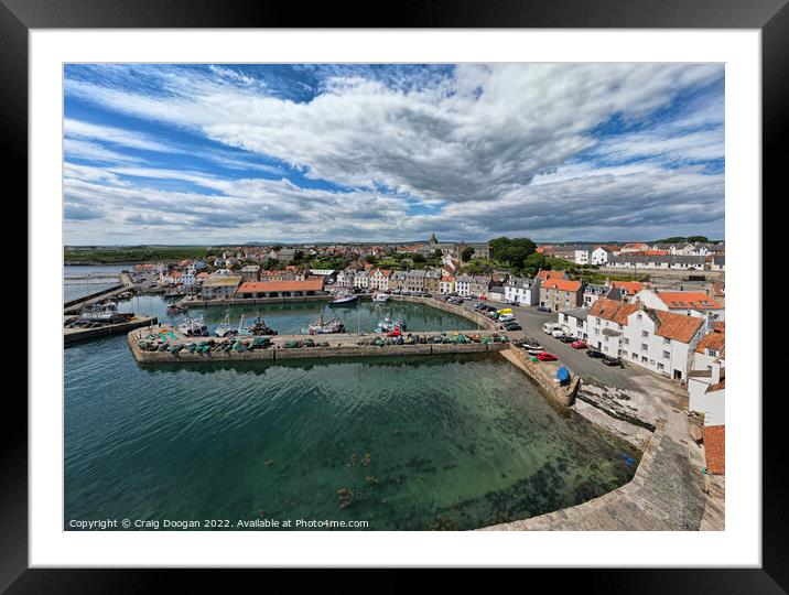 Pittenweem Harbour Framed Mounted Print by Craig Doogan