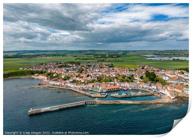 Pittenweem Coastal Village Print by Craig Doogan