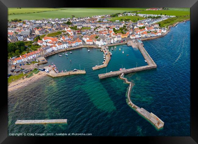 St Monans Fishing Village Framed Print by Craig Doogan