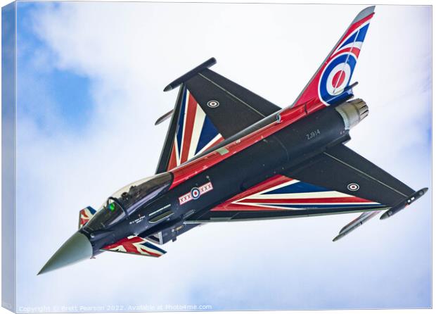 Eurofighter Typhoon (Blackjack) Canvas Print by Brett Pearson