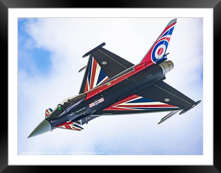 Eurofighter Typhoon (Blackjack) Framed Mounted Print by Brett Pearson