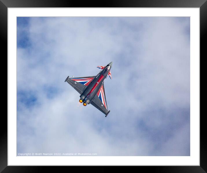 Eurofighter Typhoon (Blackjack) Framed Mounted Print by Brett Pearson