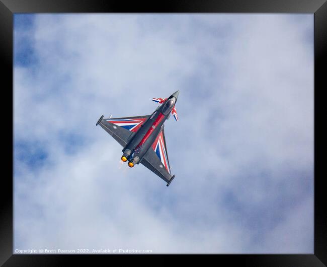 Eurofighter Typhoon (Blackjack) Framed Print by Brett Pearson