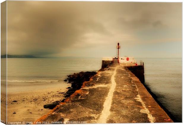 Banjo Pier Looe Cornwall Canvas Print by Craig Yates