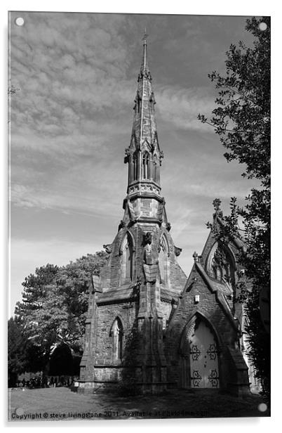 the old chapel Acrylic by steve livingstone