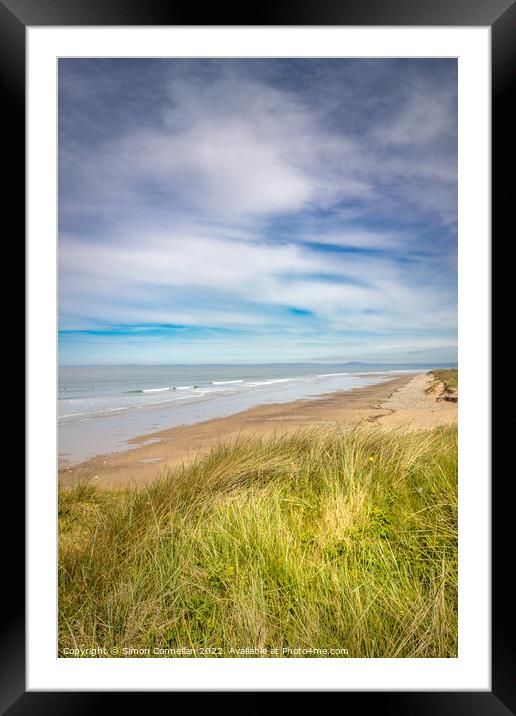 Kenfig Beach Framed Mounted Print by Simon Connellan