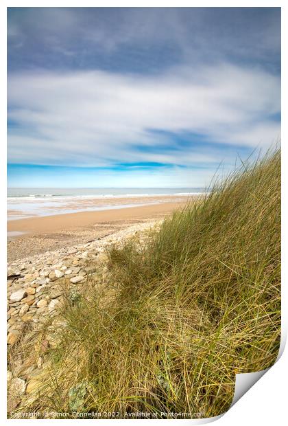 Kenfig Sand Dunes Print by Simon Connellan
