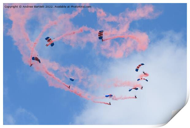 RAF Falcons Cosford Print by Andrew Bartlett