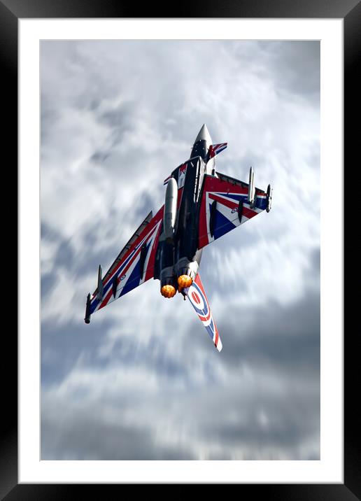 RAF Typhoon Blackjack ZJ914 Framed Mounted Print by J Biggadike