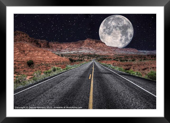Bad Moon Rising Framed Mounted Print by Donna Kennedy