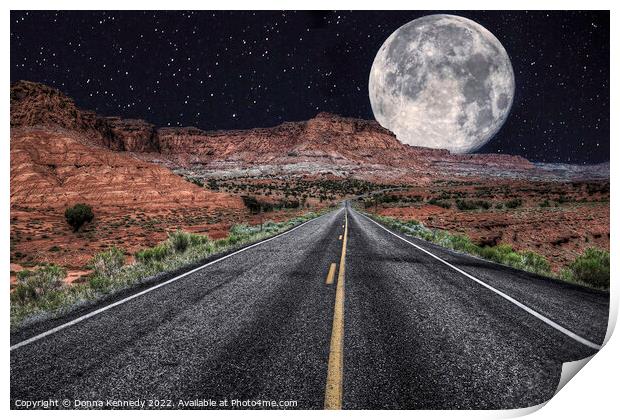 Bad Moon Rising Print by Donna Kennedy