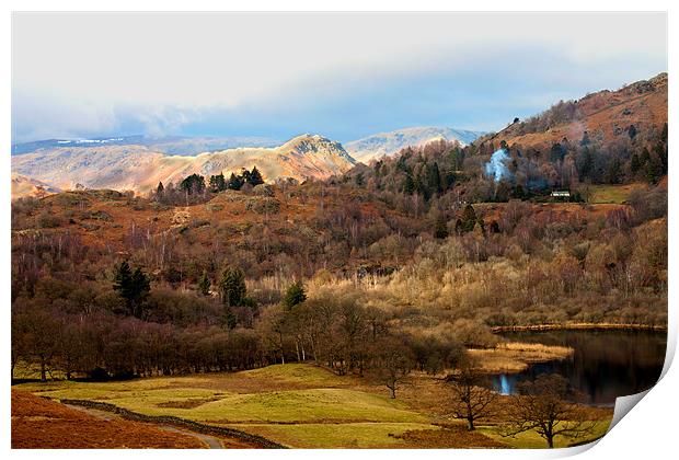 Rydal Water Print by Roger Green