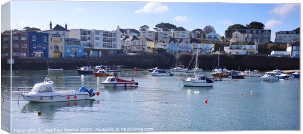 Serenity in Paignton Harbour Canvas Print by Stephen Hamer