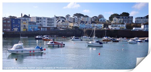 Serenity in Paignton Harbour Print by Stephen Hamer