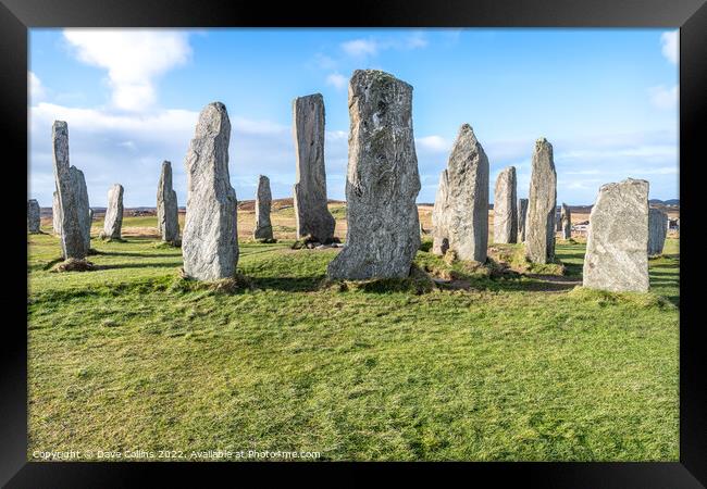 The Callanish Stones on the Isle of Lewis, Scotland Framed Print by Dave Collins